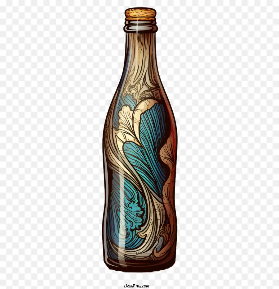 Botella De Cerveza，Marrón PNG