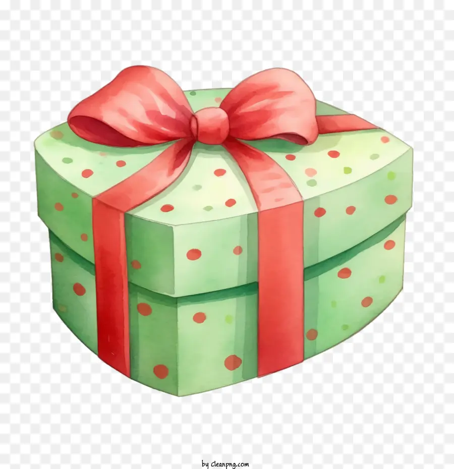 Caja De Regalo，Caja De Regalo Verde PNG