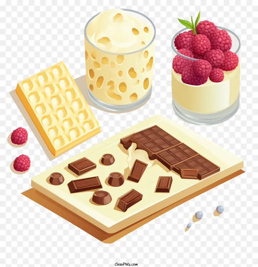 Barra De Chocolate，Postres PNG