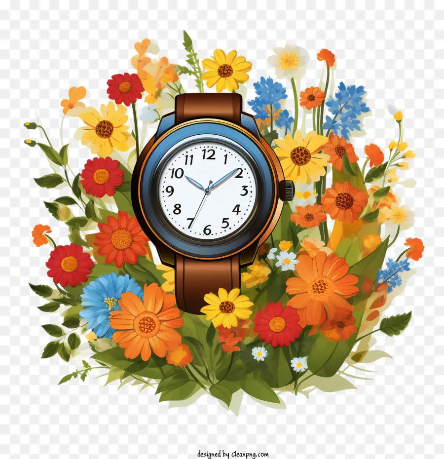 Reloj Inteligente，Flor PNG