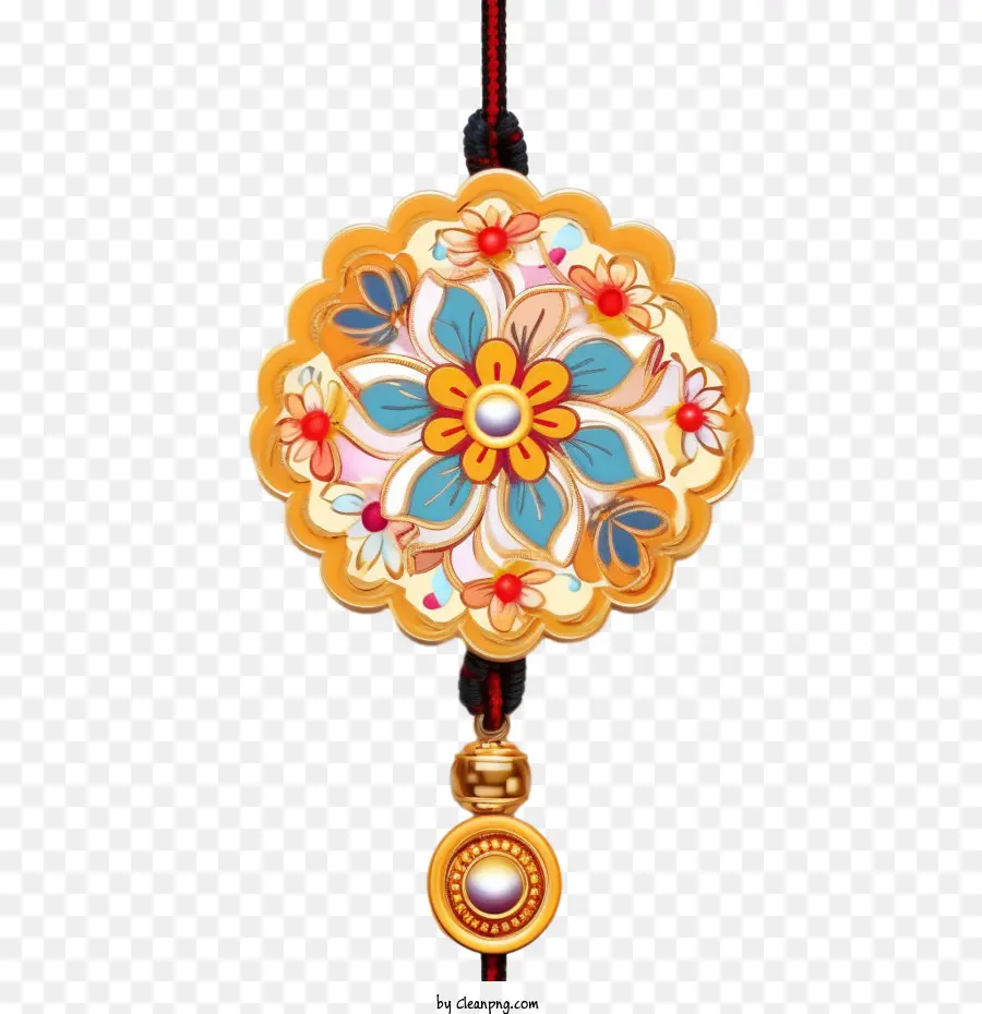 Raksha Bandhan，Colgante Floral PNG