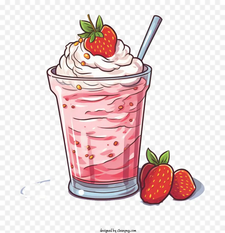 Batido De Fresa，Batido PNG