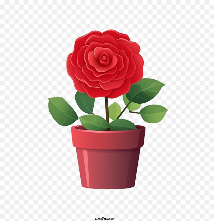 Rosa Roja，Flor PNG