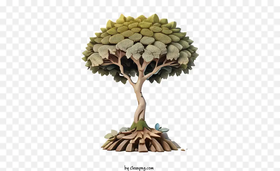 árbol Abstracto，árbol De Dibujos Animados PNG