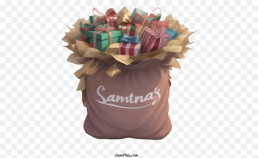 Regalos De Navidad，Bolsa De Regalo PNG