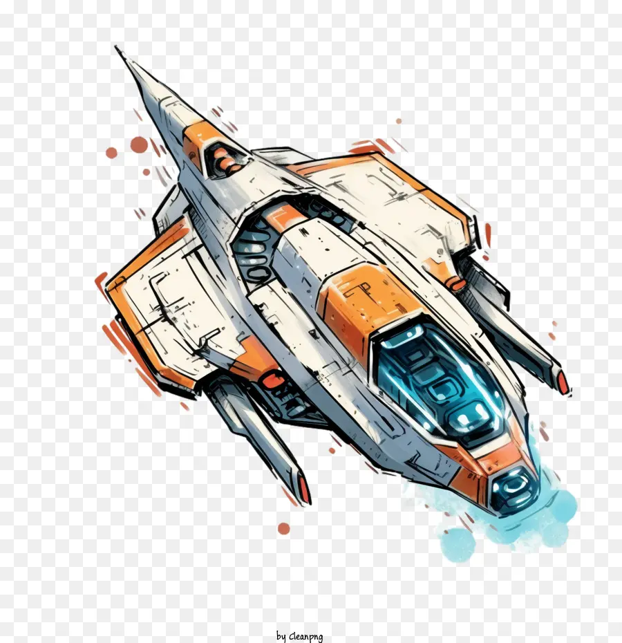 Nave Espacial Futurista，Nave Estelar PNG