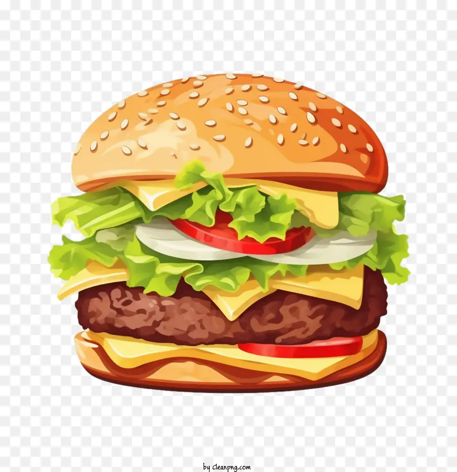 Hamburguesa，Hamburguesa Con Queso PNG