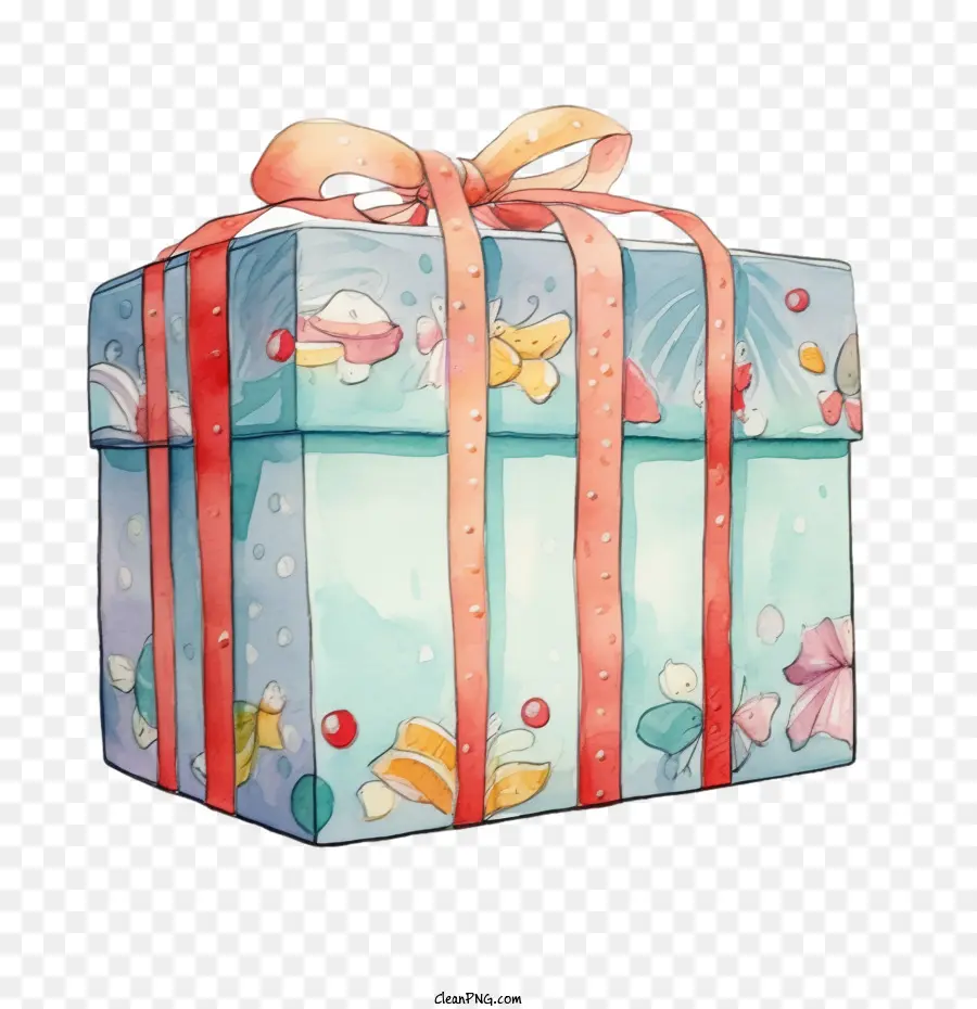 Retro Caja De Regalo，La Navidad Caja De Regalo PNG