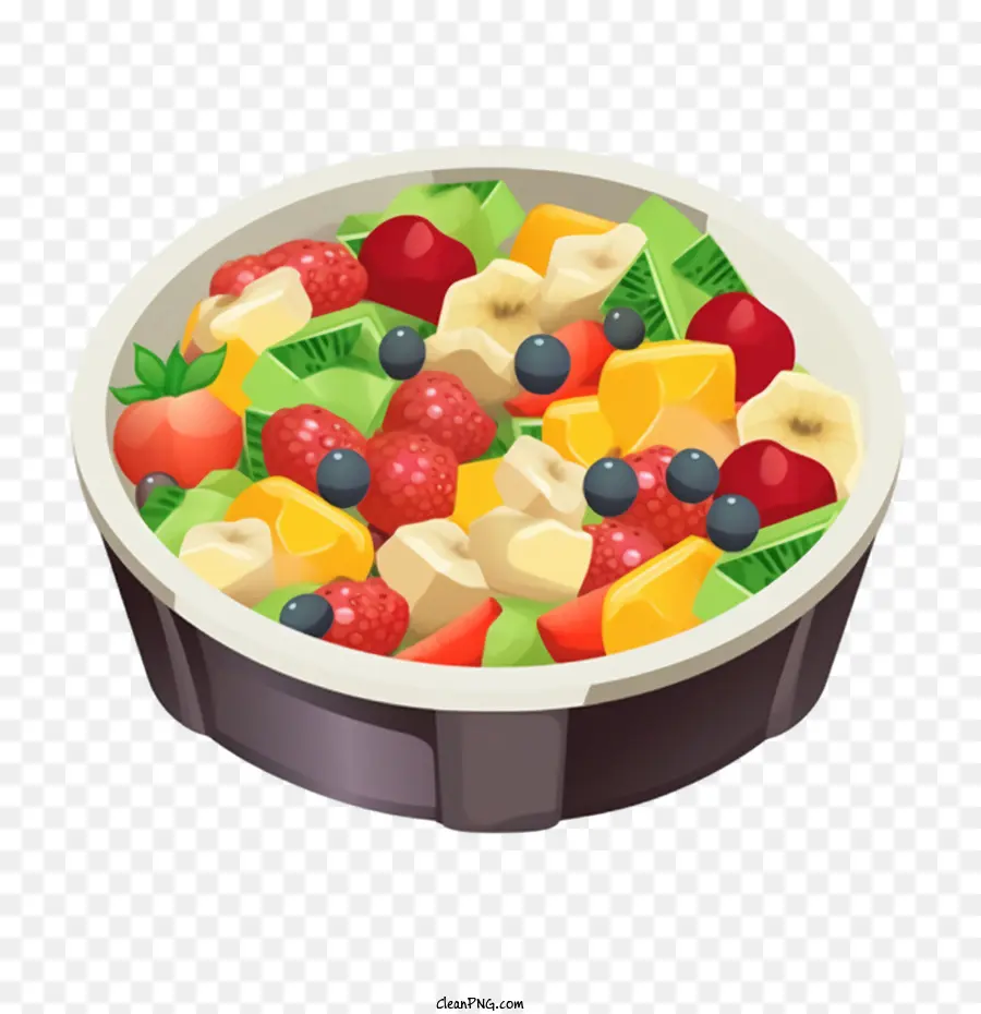 Ensalada De Frutas，Banano PNG