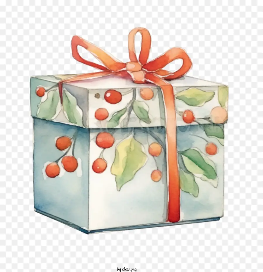 Retro Caja De Regalo，La Navidad Caja De Regalo PNG