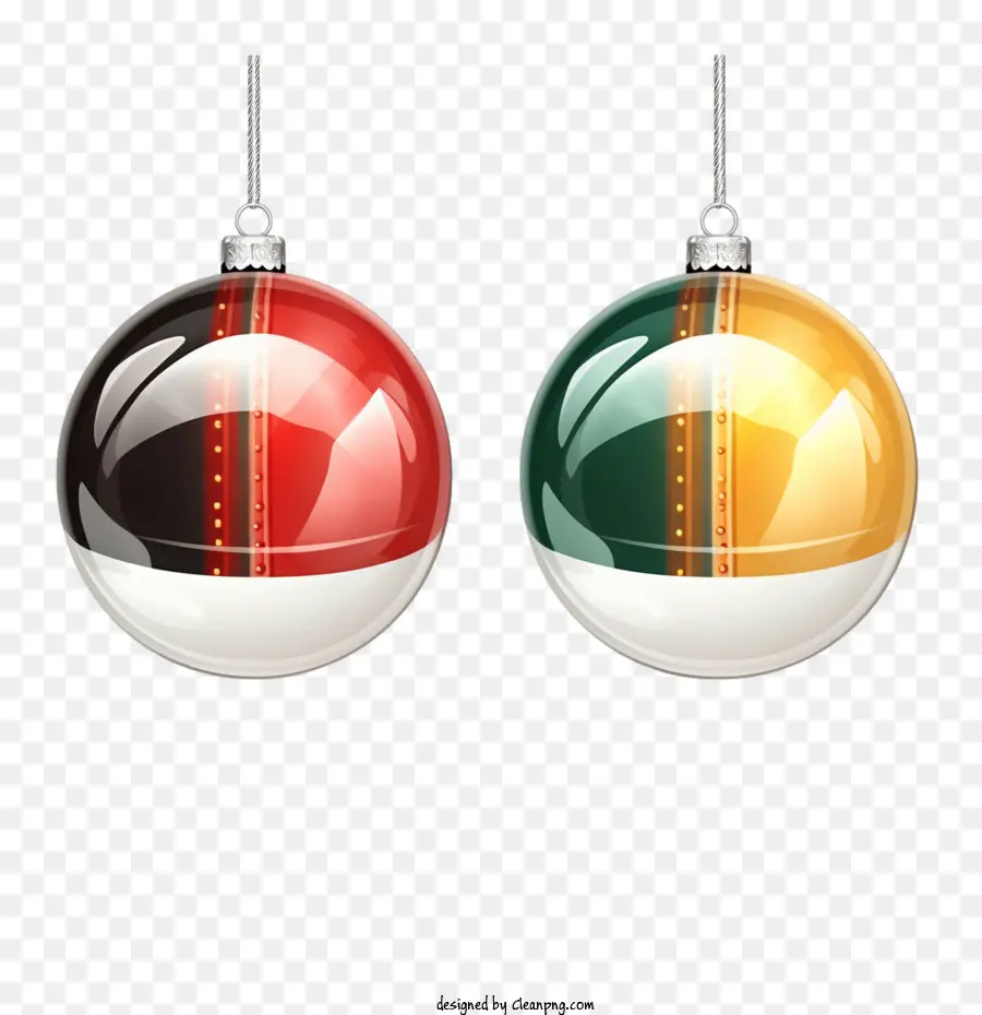 Bolas De Navidad，Adornos Navideños PNG