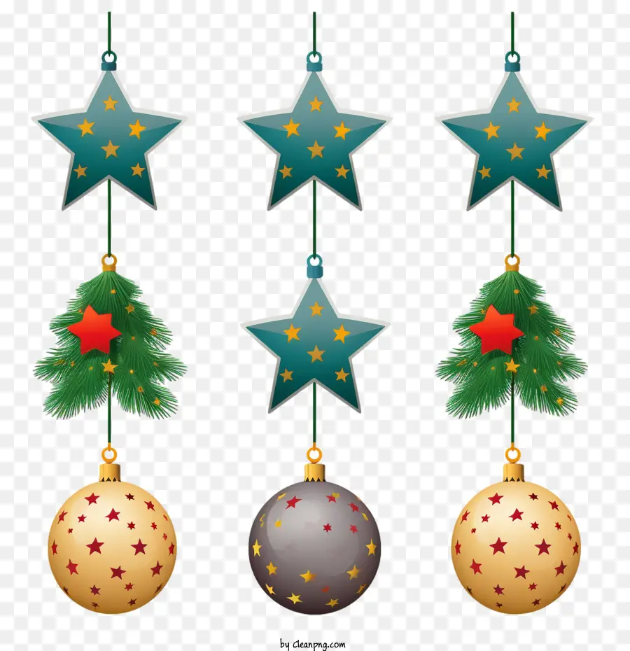 Bolas De Navidad，Adornos Navideños PNG