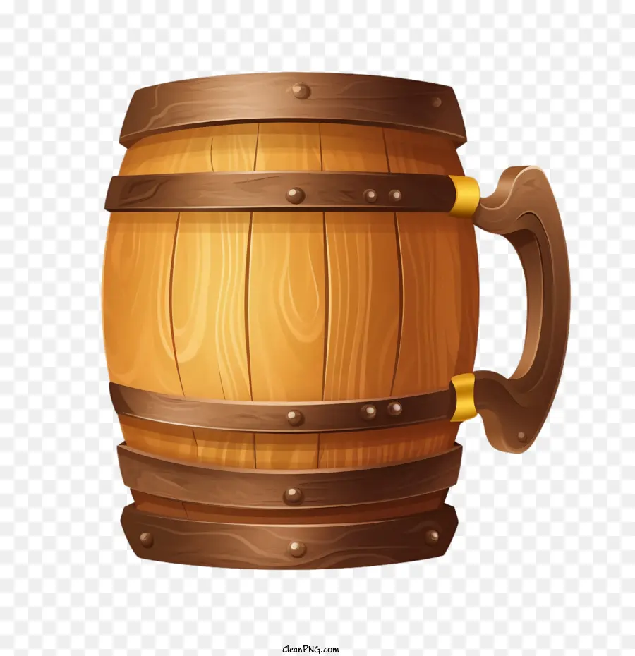 Oktoberfest，Barril De Madera PNG