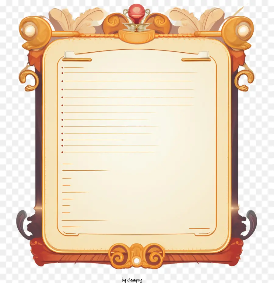 Plantilla De Notas，Adornado Marco PNG