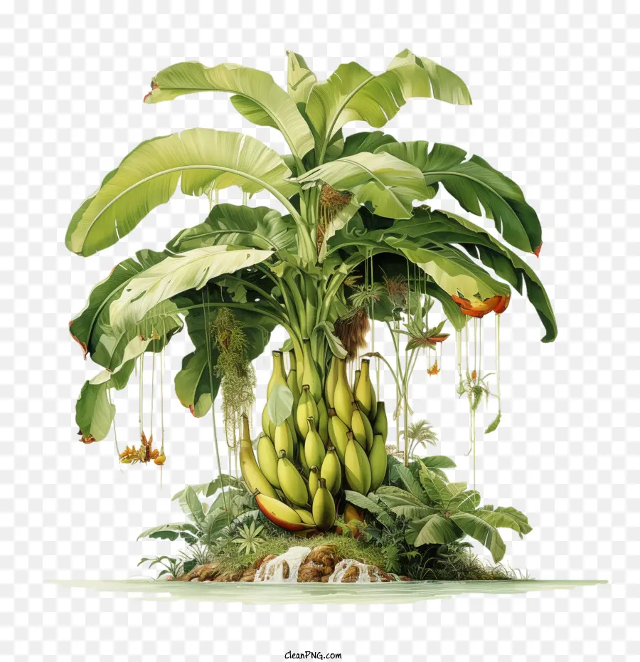 árbol De Banana，Planta PNG