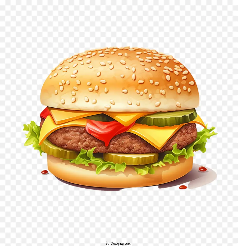 Hamburguesa，Queso PNG