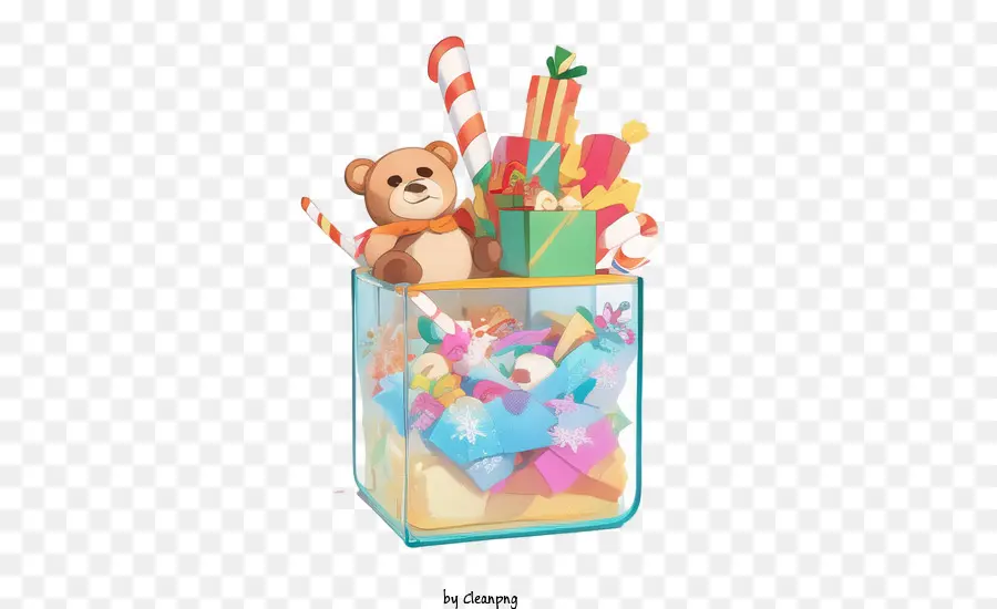 Regalos De Navidad，Oso PNG