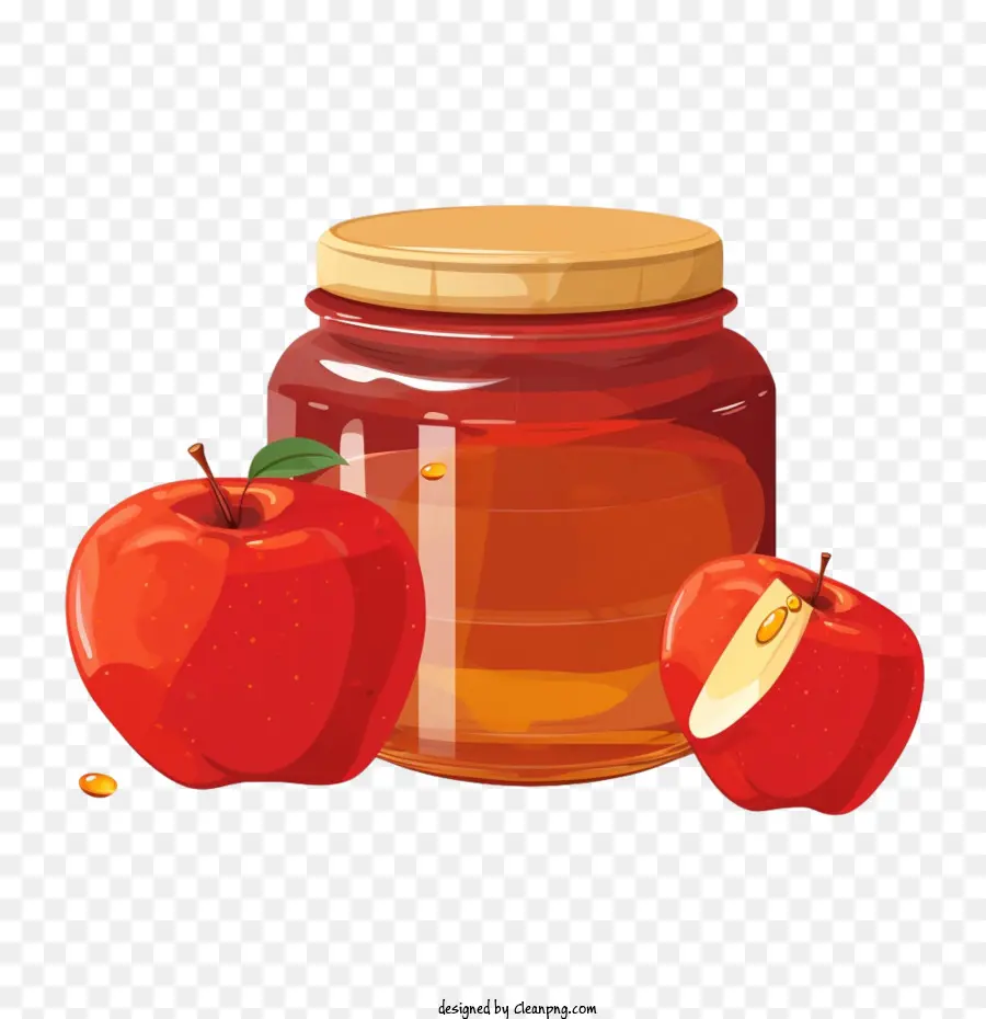 Rosh Hashaná，Manzana Y Mermelada PNG