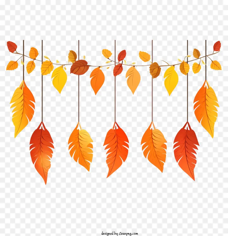 Autumn Leaves，Cadena De Garland PNG