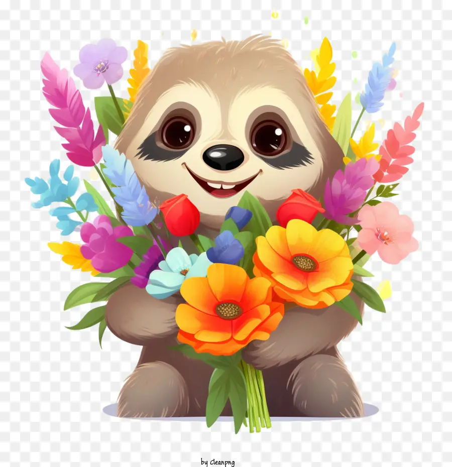 Ranura，Lindo Perro Con Flores PNG