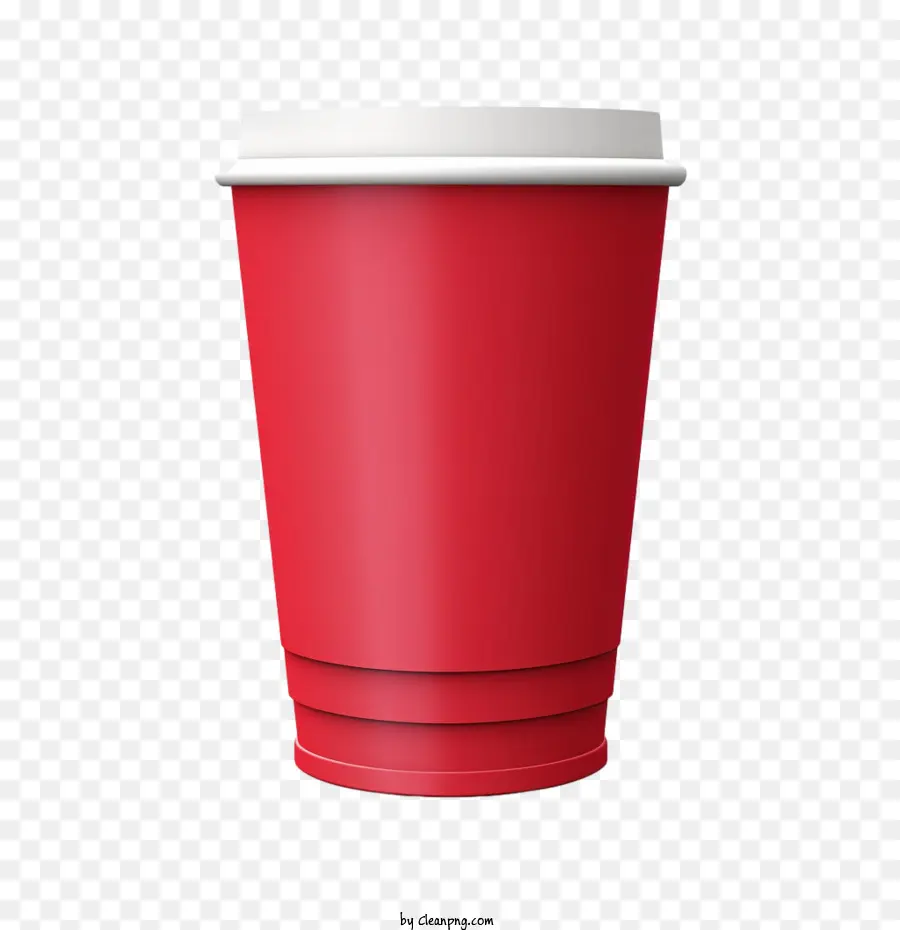 Taza De Café，Vaso De Plástico Rojo PNG