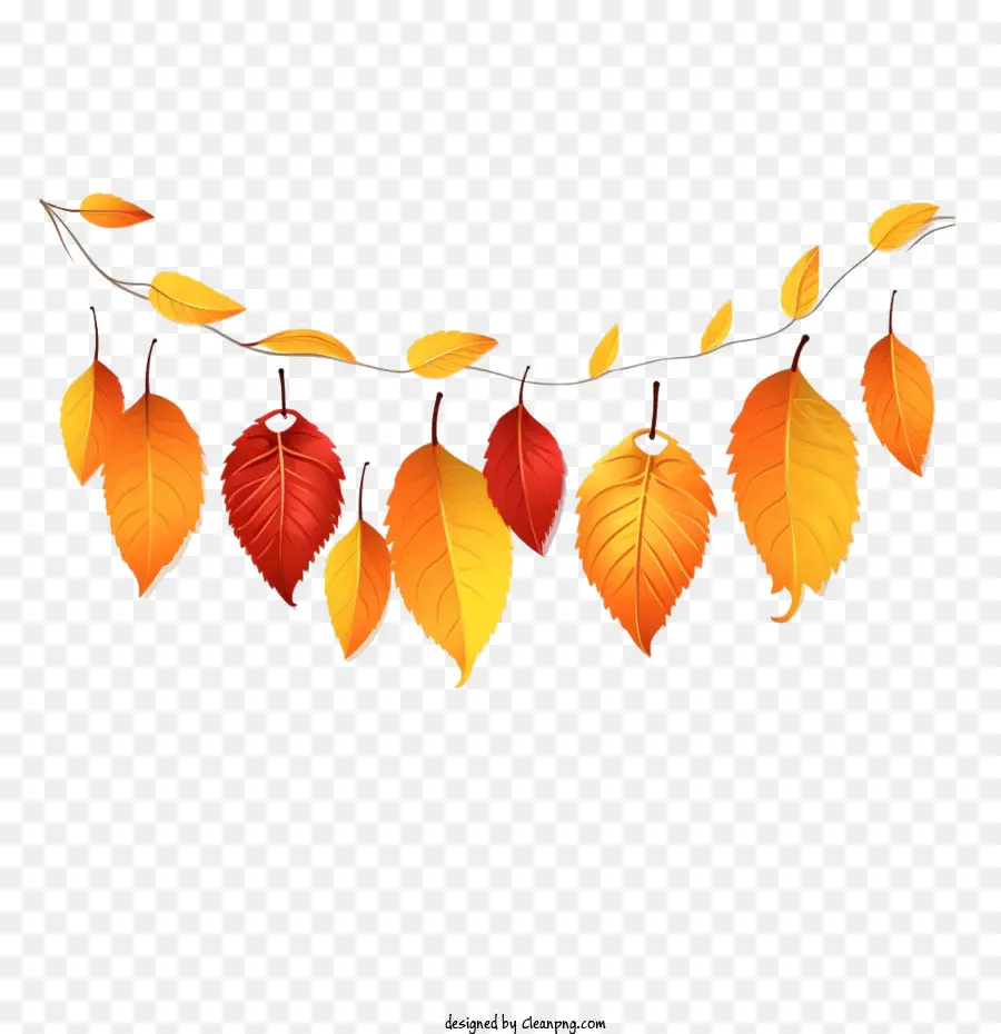 Autumn Leaves，Cadena De Garland PNG