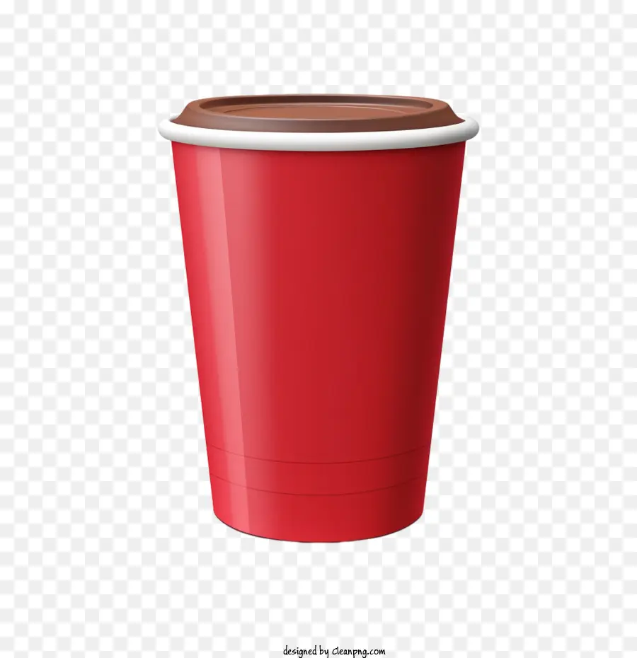 Taza De Café De Papel，Copa Roja PNG