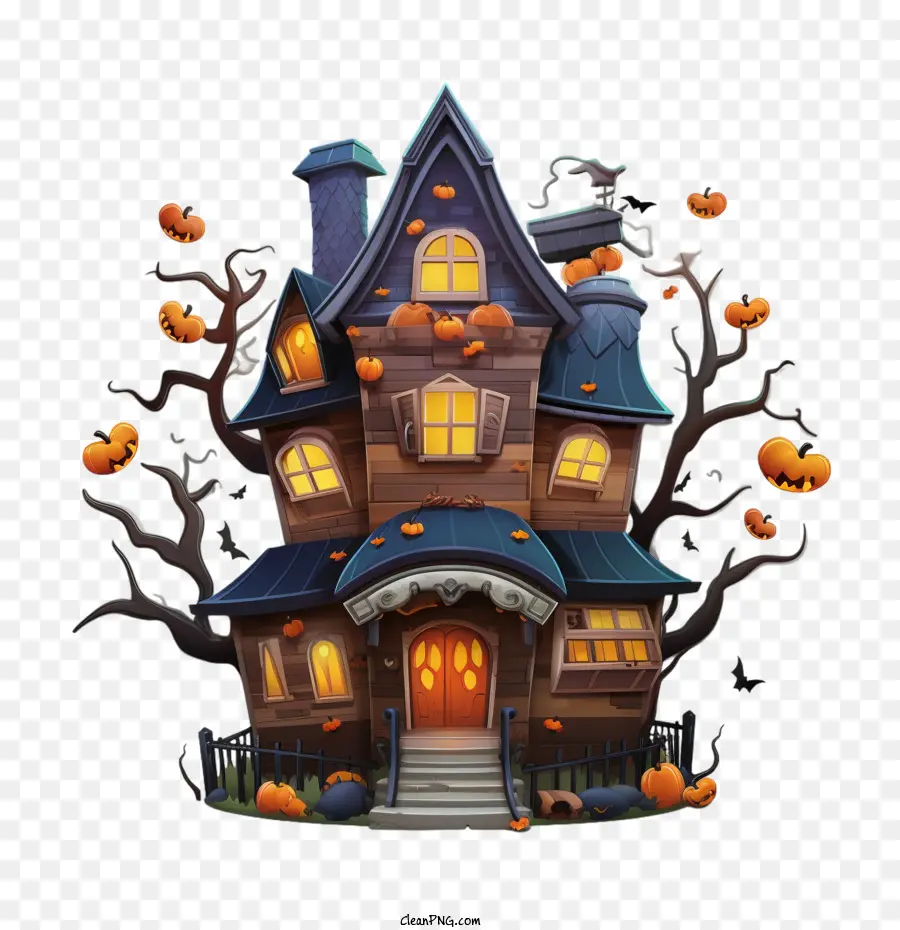 La Casa Encantada，Casa De Halloween PNG