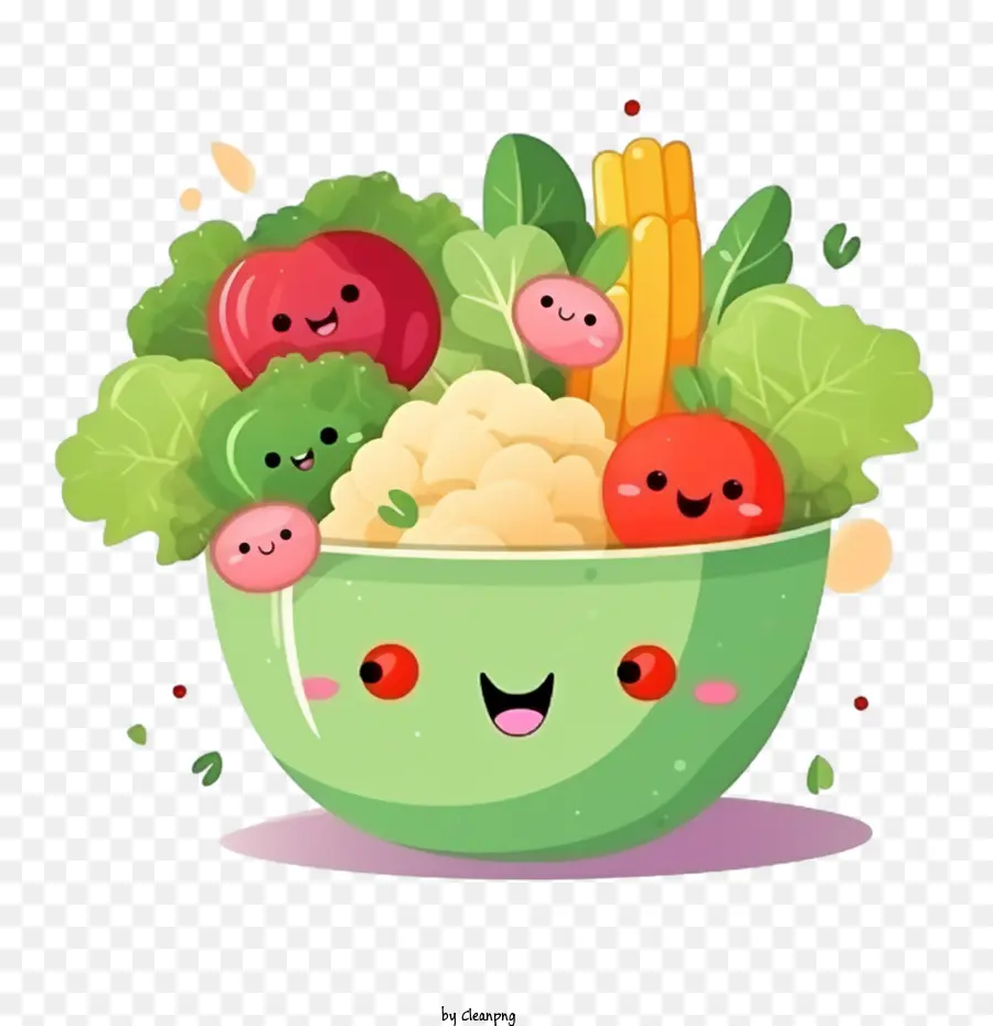 Ensalada，Ensalada De Dibujos Animados PNG