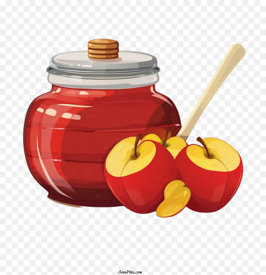 Rosh Hashaná，Manzana Y Mermelada PNG