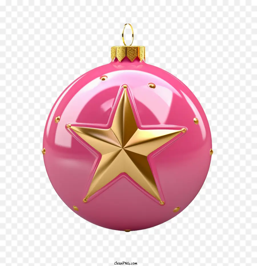 Bolas De Navidad，Rosa PNG