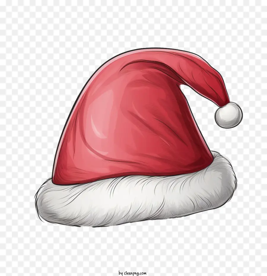 Santa Claus Hat，Sombrero Rojo De Santa PNG