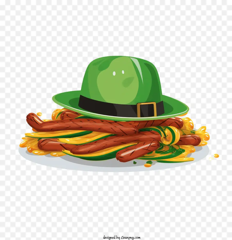 Oktoberfest，Sombrero De Duende Y Pretzels PNG