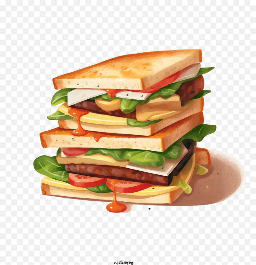 Sándwich，Lechuga PNG