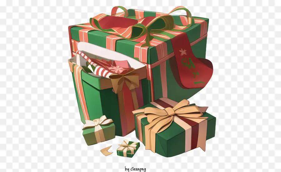 La Navidad，Caja De Regalo PNG