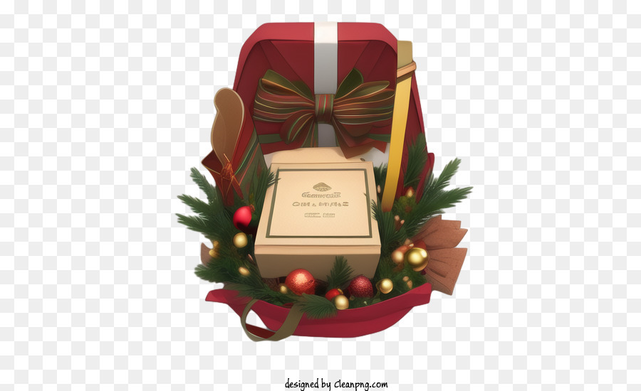 caja de regalo de navidad clipart png