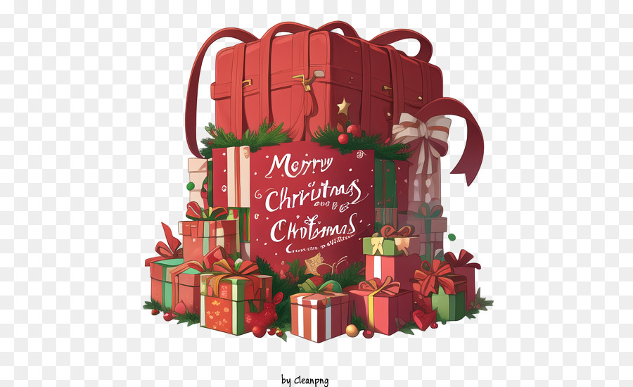 caja de regalo de navidad clipart png