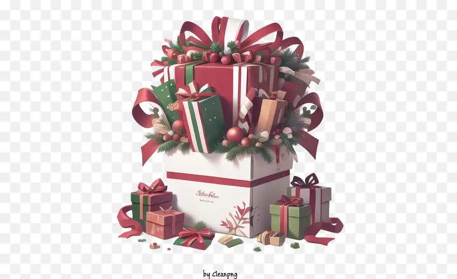 La Navidad，Caja De Regalo PNG