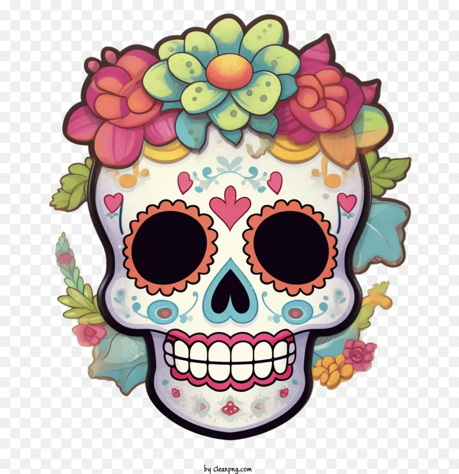 Cráneo Del Azúcar，Día De Los Muertos PNG