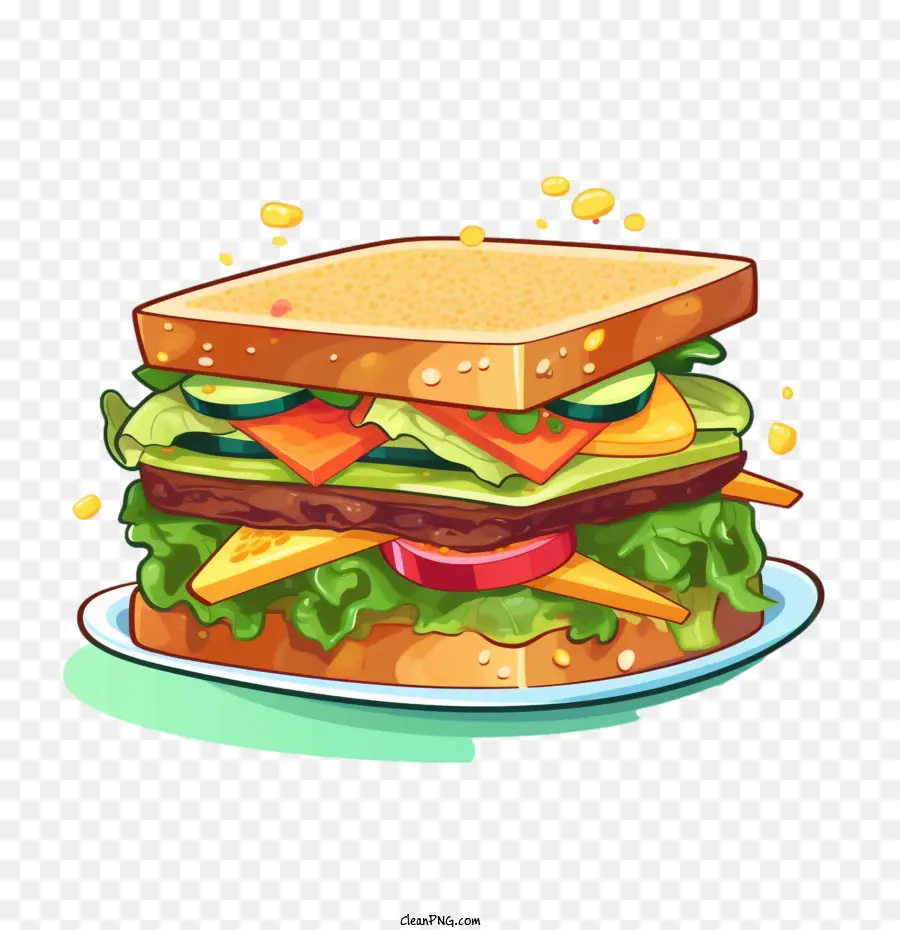 Sándwich，Lechuga PNG