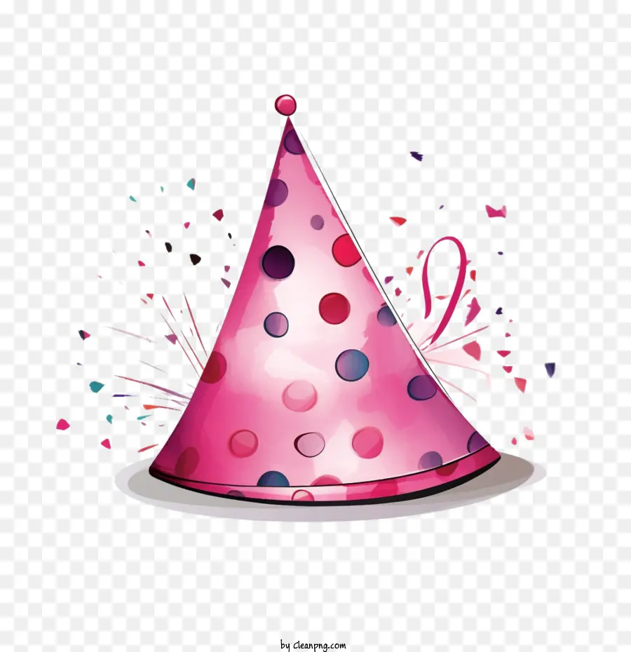 Cumpleaños Sombrero，Sombrero De Fiesta Rosa PNG