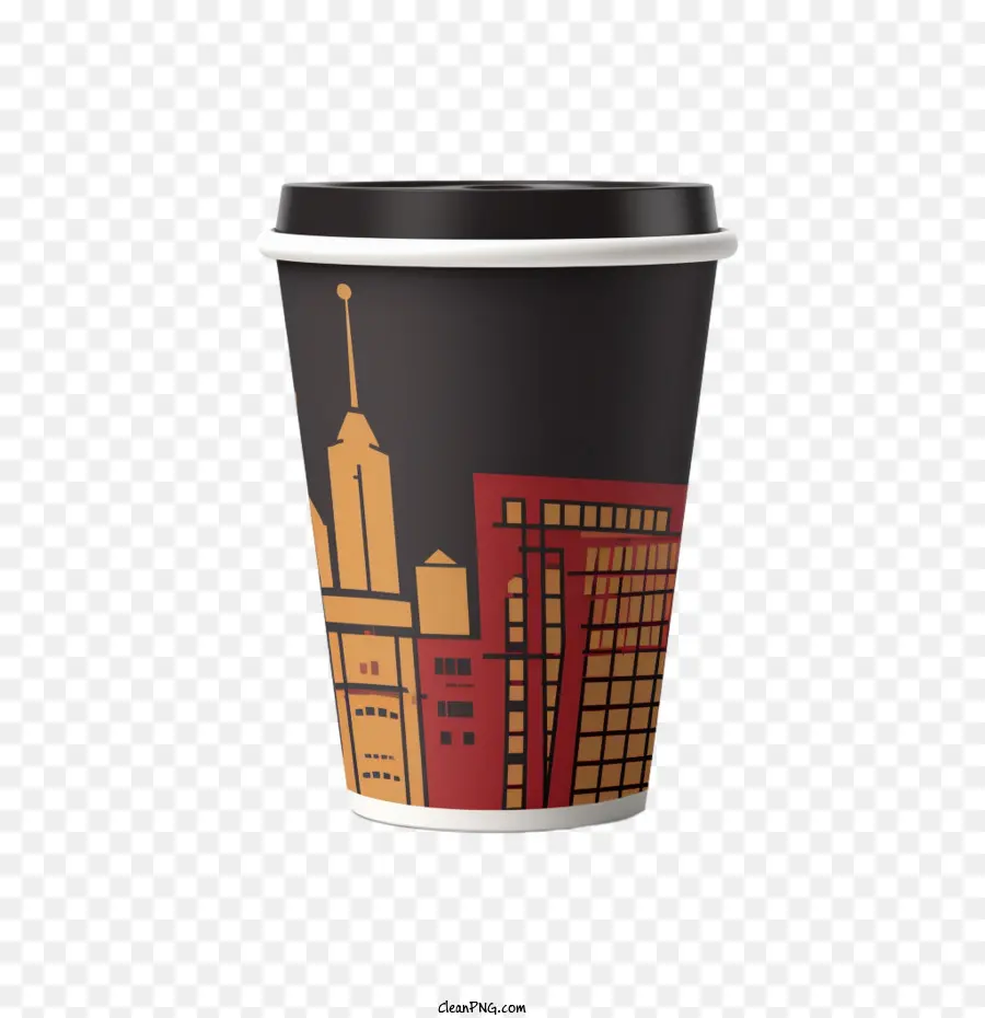 Taza De Café，Rascacielos PNG