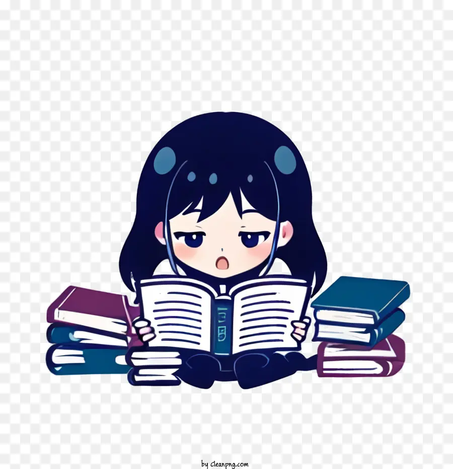 Libro De Lectura，Chica PNG