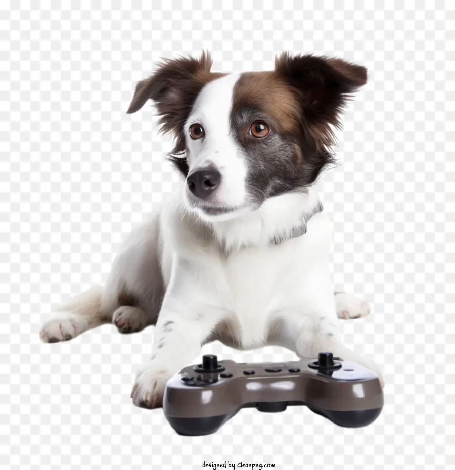 Día De Los Videojuegos，Perro Con Controlador De Juego PNG