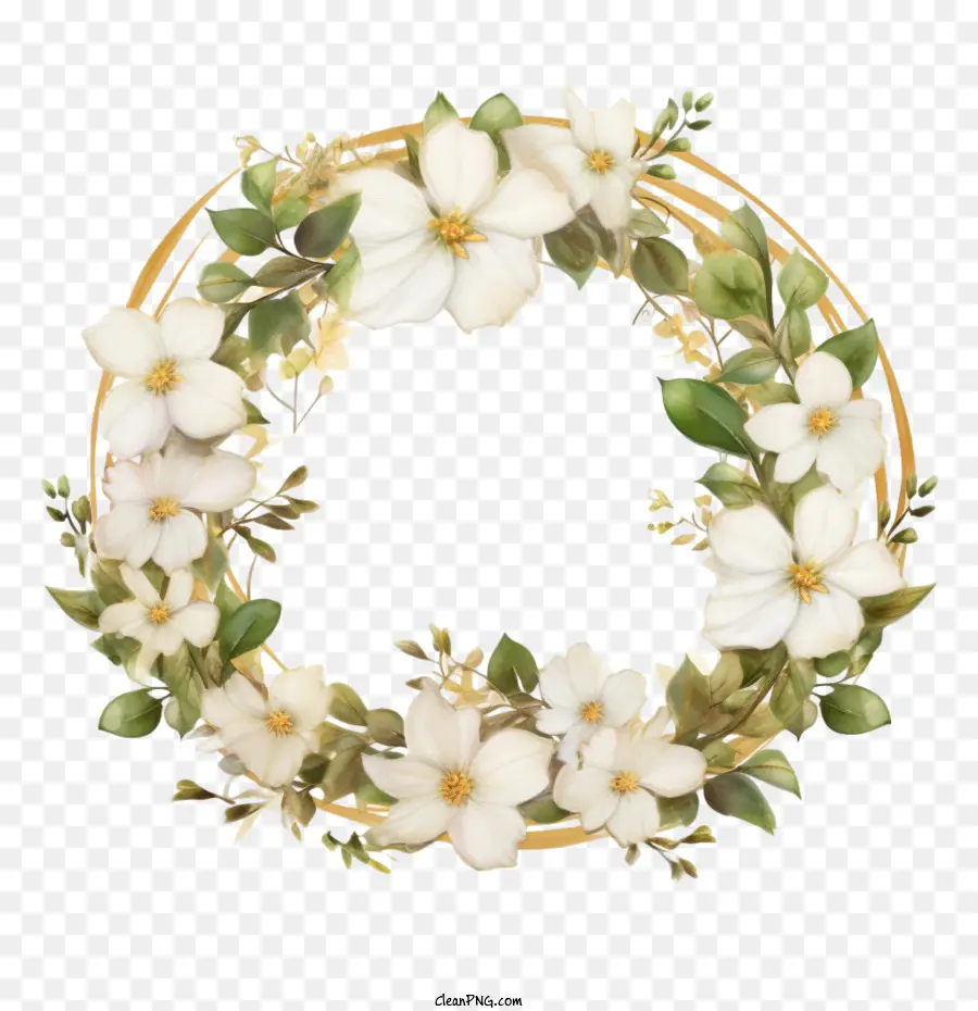 Corona De Jazmín，Floral Corona PNG