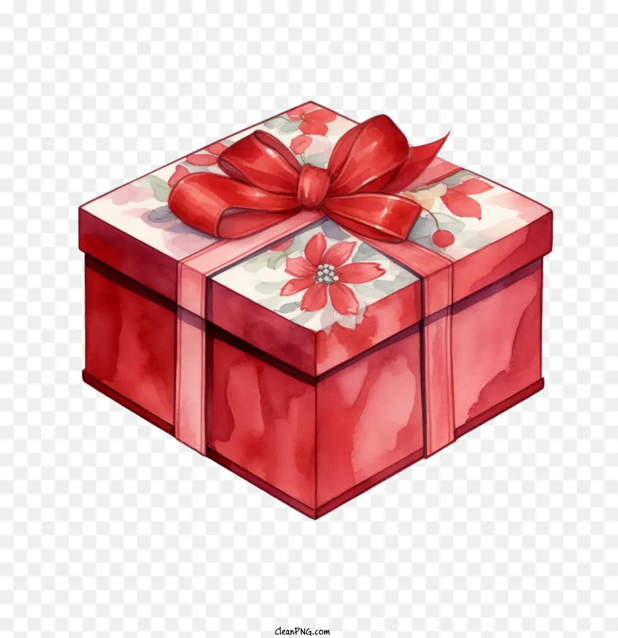 Caja De Regalo Roja，Caja De Regalo PNG