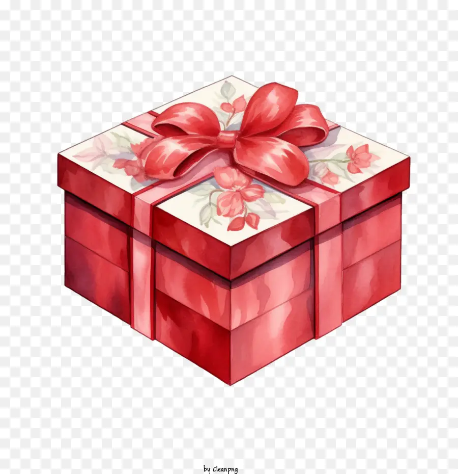 Rojo De La Caja De Regalo，Caja De Regalo PNG