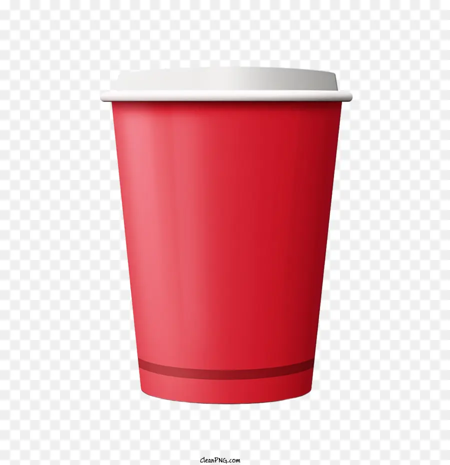 Taza De Café De Papel，Copa Roja PNG