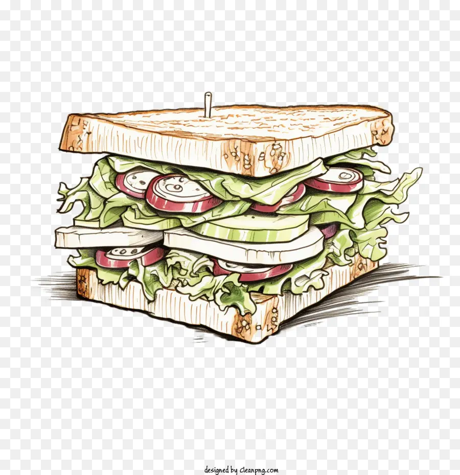 Bosquejo Del Sándwich，Sándwich PNG