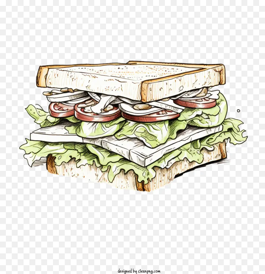 Bosquejo Del Sándwich，Sándwich PNG